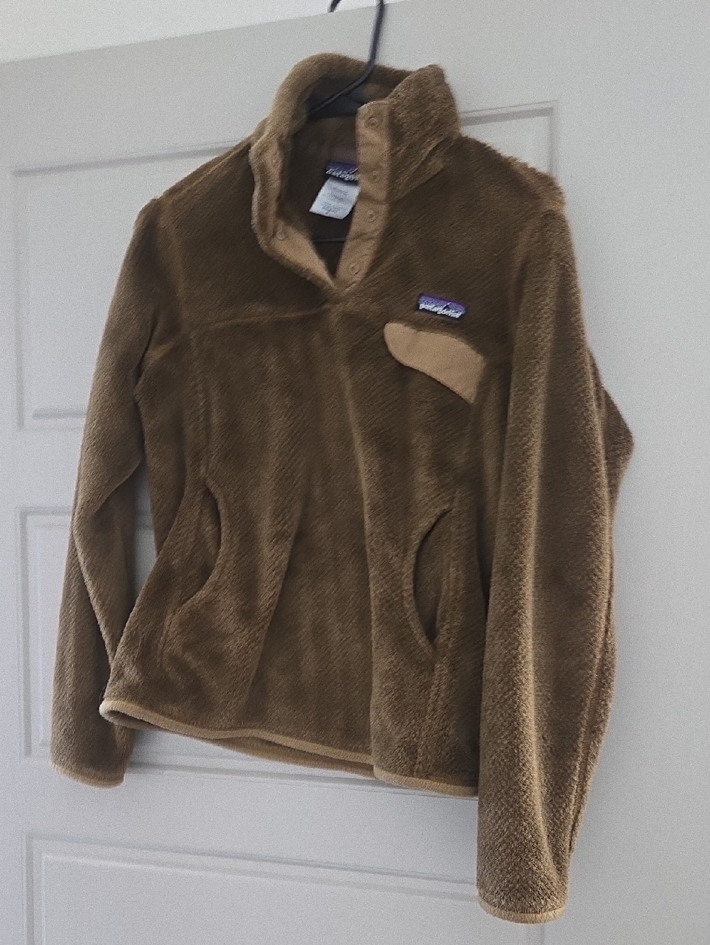 Patagonia Tan Brown Sherpa Pullover